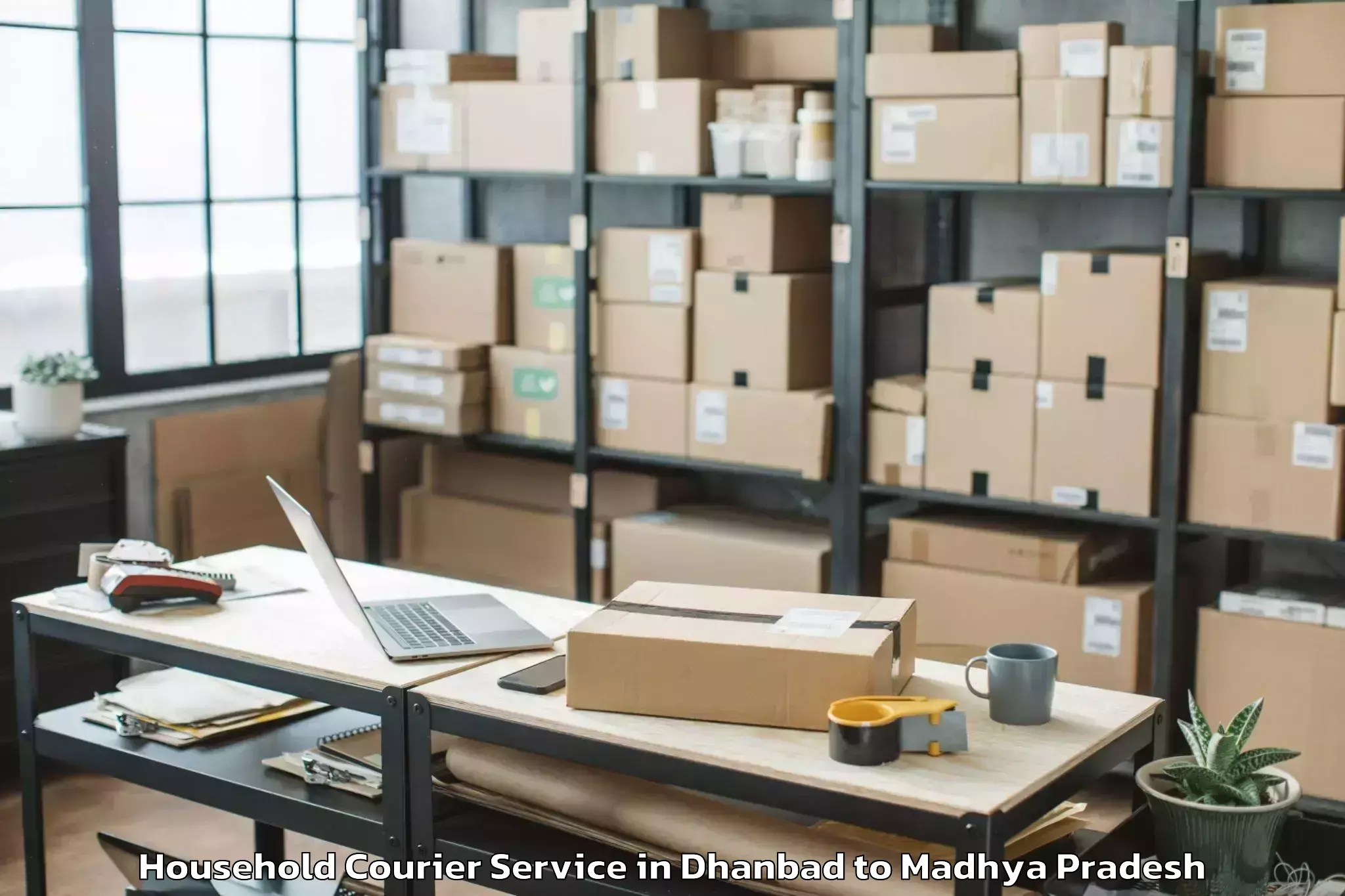 Book Dhanbad to Malhargarh Household Courier Online